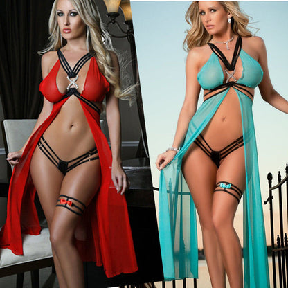 Lencería erótica europea y americana, uniforme sexy y salvaje, traje tentador, tentación extrema, juego de rol entre marido y mujer.