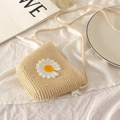 Bolso Princesa Tejido a Mano con Cremallera
