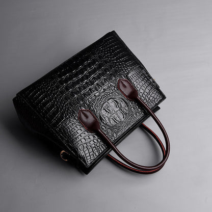 Bolsos de hombro con estampado de cocodrilo