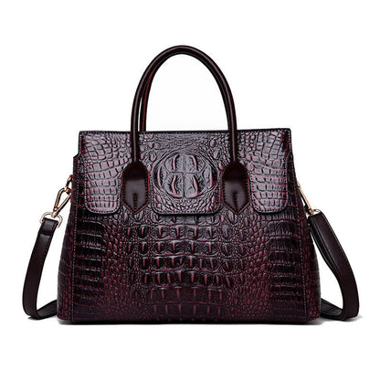 Bolsos de hombro con estampado de cocodrilo