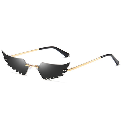Bunte Cat Eye Sonnenbrille Damen