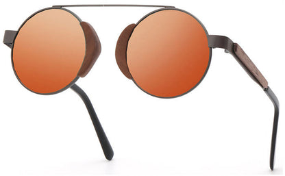 Gafas de sol de bambú retro de bambú para hombres y mujeres, gafas de madera