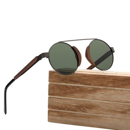 Gafas de sol de bambú retro de bambú para hombres y mujeres, gafas de madera