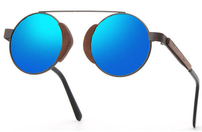 Gafas de sol de bambú retro de bambú para hombres y mujeres, gafas de madera