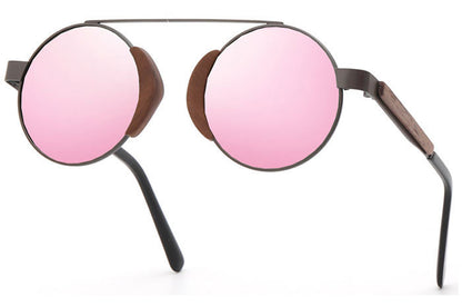 Gafas de sol de bambú retro de bambú para hombres y mujeres, gafas de madera