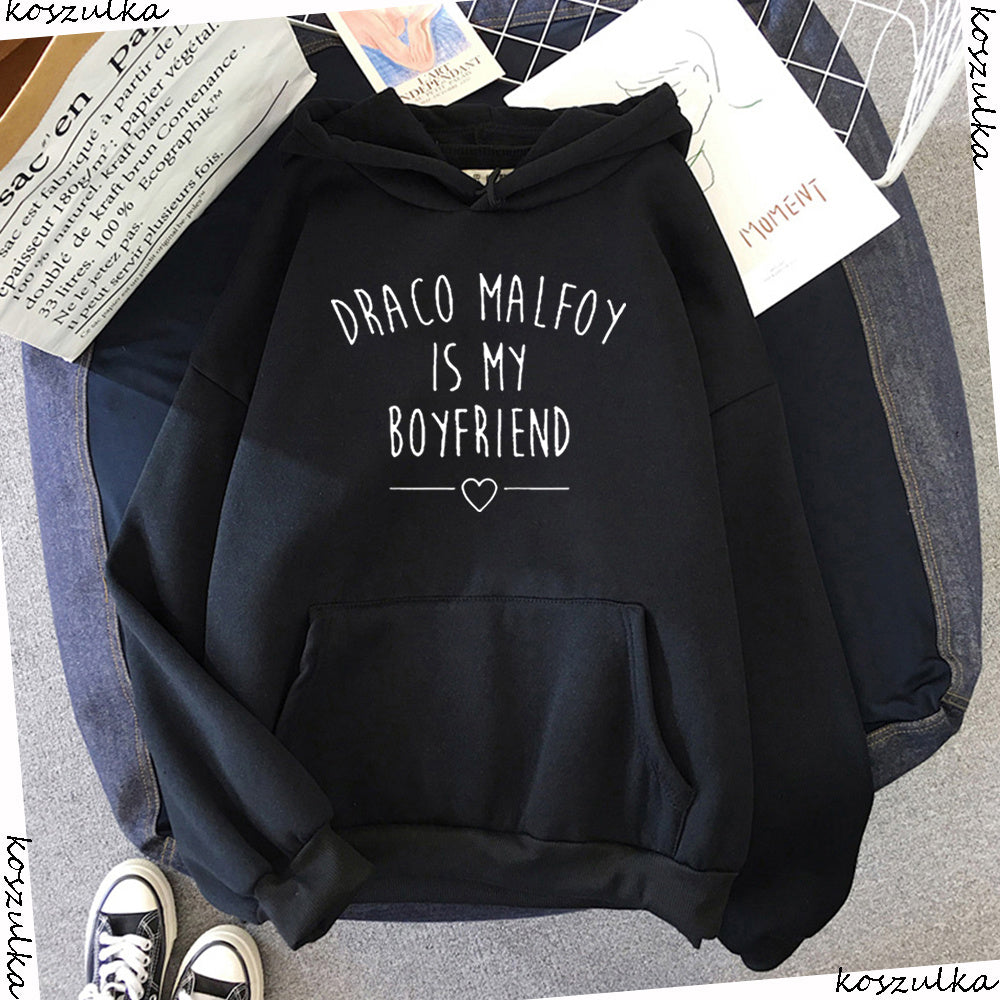Women's Sweatshirt Fleece Letter Print Hoodie Casual Pullover