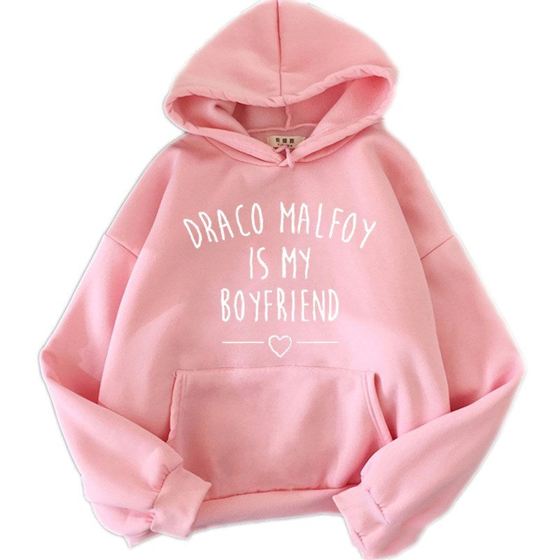 Women's Sweatshirt Fleece Letter Print Hoodie Casual Pullover