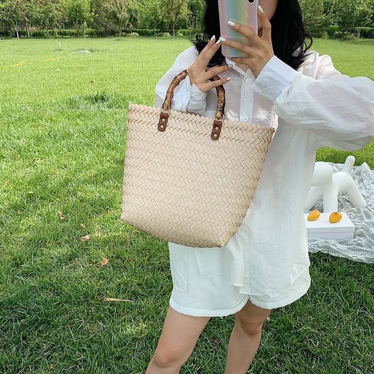 Straw Bag New Bag Large-Capacity Beach Handbag
