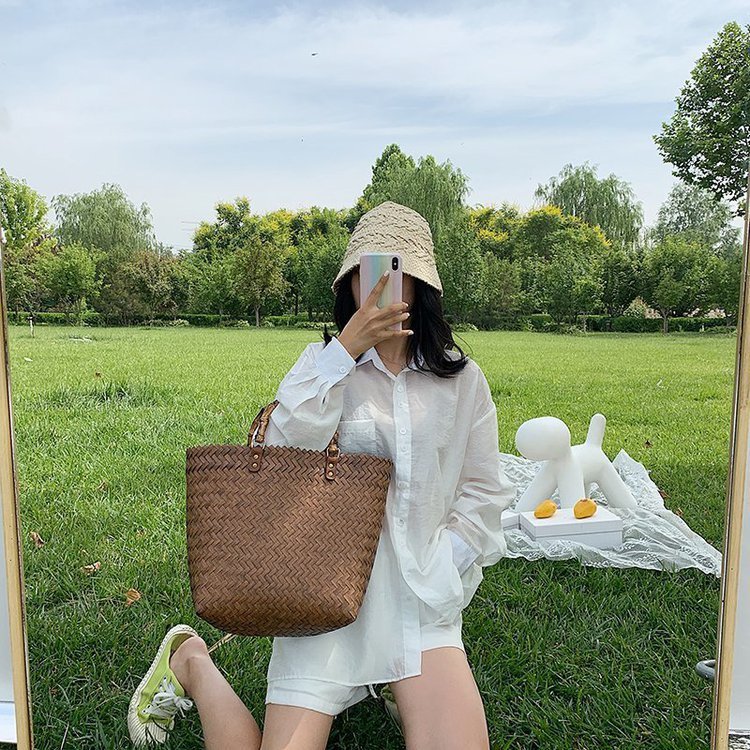 Straw Bag New Bag Large-Capacity Beach Handbag