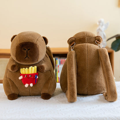 Capybara Rucksack Plüschtier Kreativer Rucksack