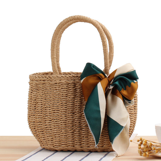 Bolsos de playa tejidos a mano para las vacaciones