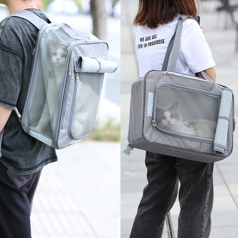 Cat Bag Cat Go Out Portable Backpack Cat Cross Carry Schoolbag Space Pet Cabin Cat Cage Go Out Carry