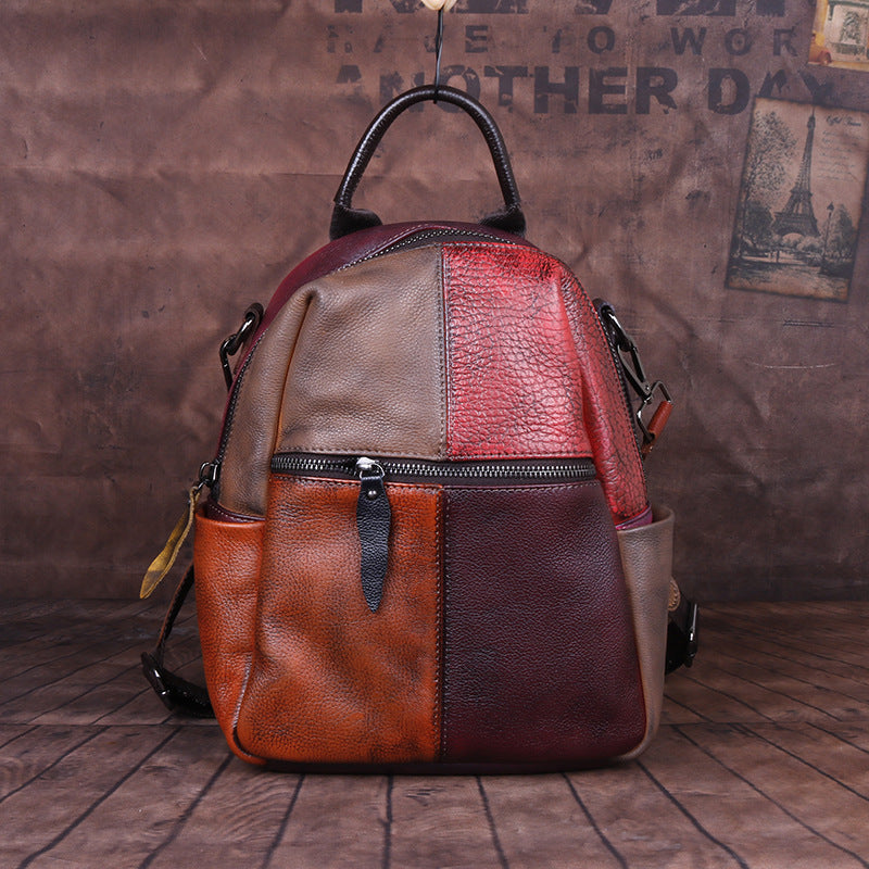 Cowhide Leather Backpack