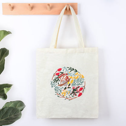 Bolsa de lona para bordar con material de bricolaje