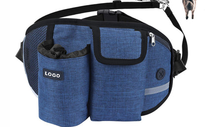 Riñonera para entrenamiento de perros, manos libres, para exteriores, para correr, pasear y almacenar comida y agua.