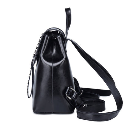 Mochila de cuero para mujer