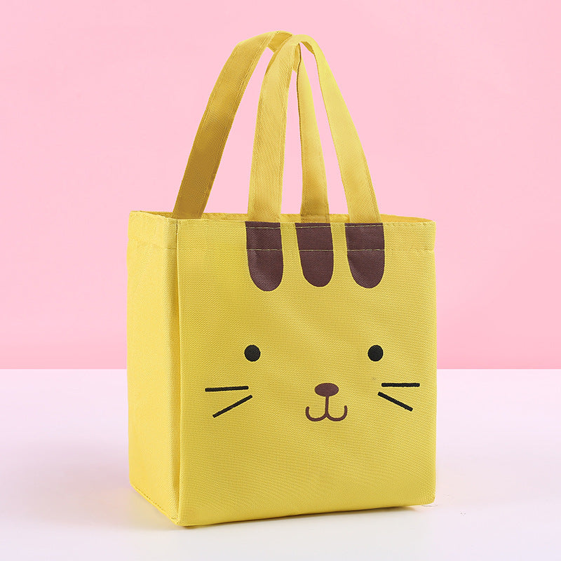 Creative Cartoon Oxford Cloth Portable Insulated Lunch Bag