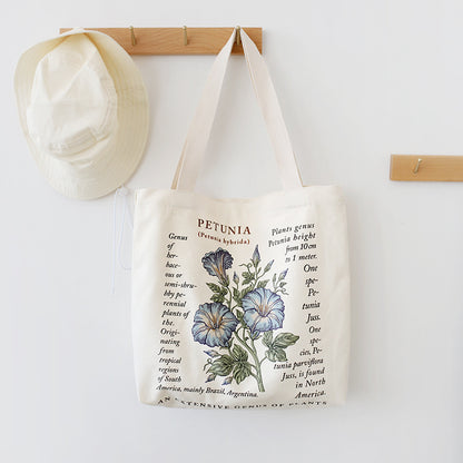 Bolsa de lona literaria retro