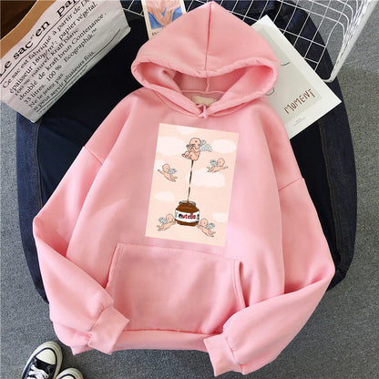 Damen Sweatshirt Hoodie Lässiges bedrucktes Oberteil
