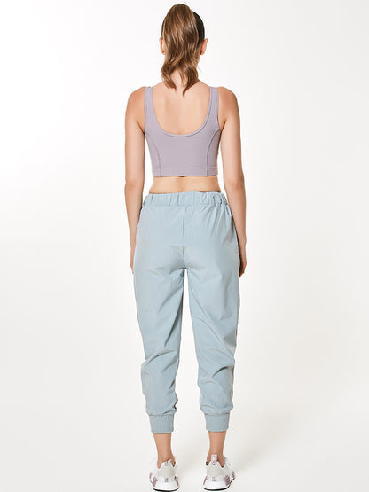 Pantalones deportivos para mujer, holgados, informales, de secado rápido, para yoga y fitness