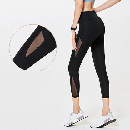 Pantalones de yoga, pantalones de fitness para mujer, elásticos