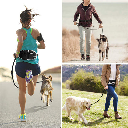Riñonera para entrenamiento de perros, manos libres, para exteriores, para correr, pasear y almacenar comida y agua.