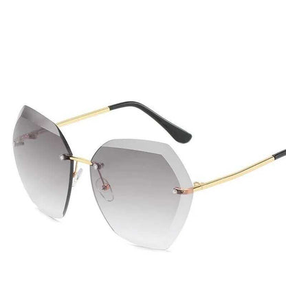 Diamantbesetzte Sonnenbrille Damen Anti-Sonnenbrille Damenmode Rundes Gesicht Autofahren Reisebrille Koreanischer Trend
