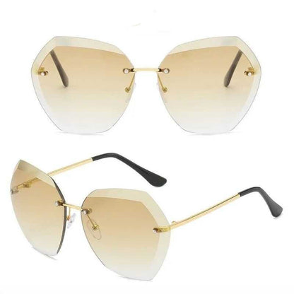 Diamantbesetzte Sonnenbrille Damen Anti-Sonnenbrille Damenmode Rundes Gesicht Autofahren Reisebrille Koreanischer Trend