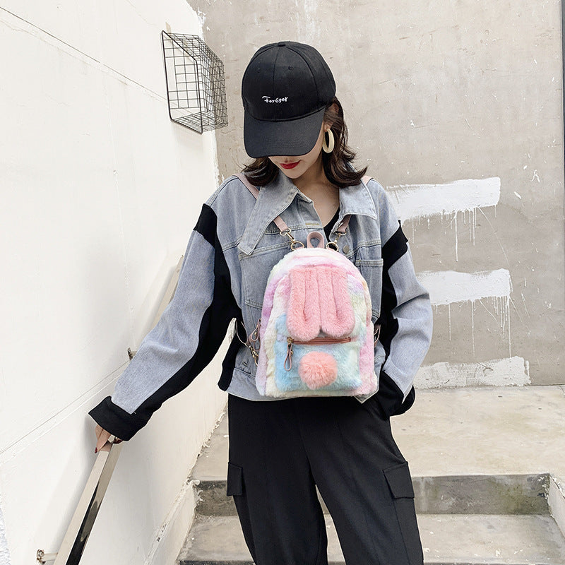 Girl Heart Bunny Ears Backpack