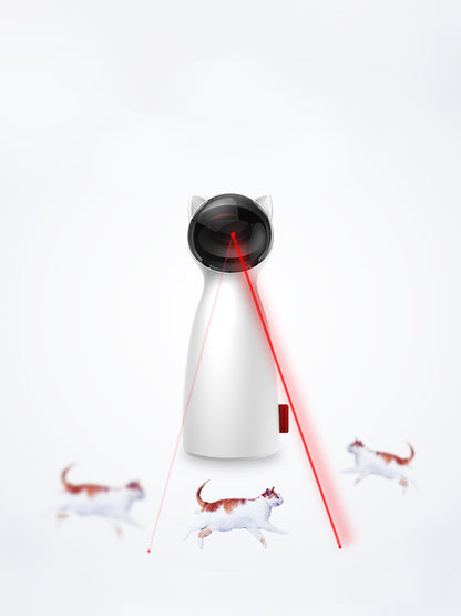 Automatisches Katzenspielzeug, interaktiv, intelligent, neckend, Haustier, LED-Laser, lustig