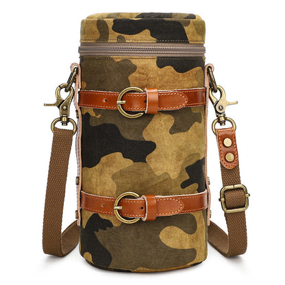Bolsa de lona impermeable para cámara SLR de algodón de siete colores