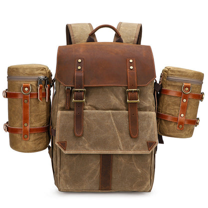 Bolsa de lona impermeable para cámara SLR de algodón de siete colores