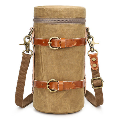 Bolsa de lona impermeable para cámara SLR de algodón de siete colores