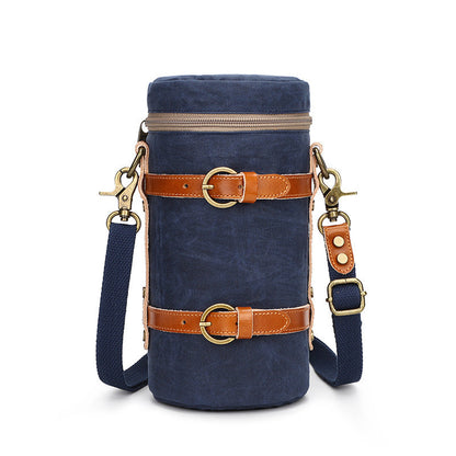 Bolsa de lona impermeable para cámara SLR de algodón de siete colores