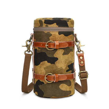 Bolsa de lona impermeable para cámara SLR de algodón de siete colores