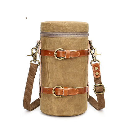 Bolsa de lona impermeable para cámara SLR de algodón de siete colores