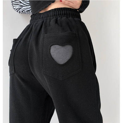 HOUZHOU Pantalones de mujer Pantalones de chándal grises de primavera para mujer Jogger