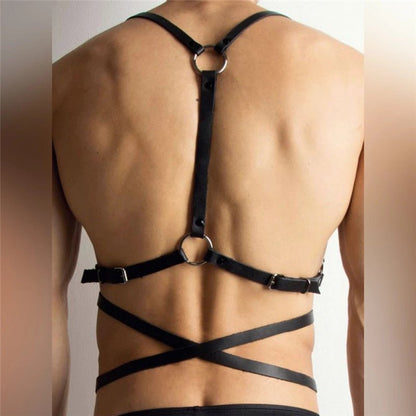 Wearable Leather Straps On Both Sides - BAGMODA