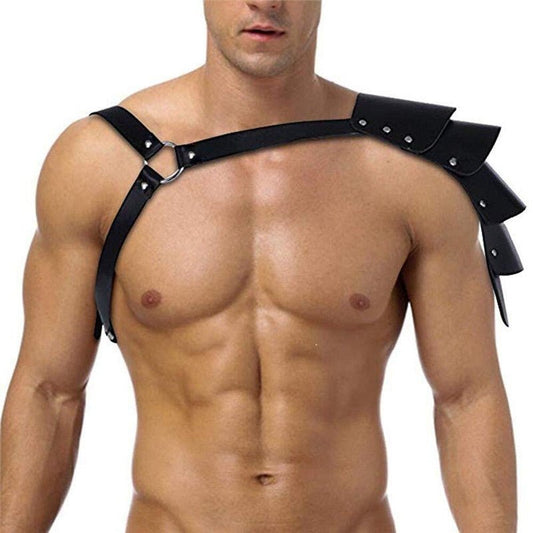 Bar DS Show All - match Show Men's Leather Body Corset Straps - BAGMODA