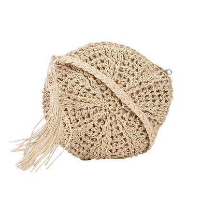 Bolso bandolera de playa de verano tejido a mano