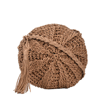 Bolso bandolera de playa de verano tejido a mano