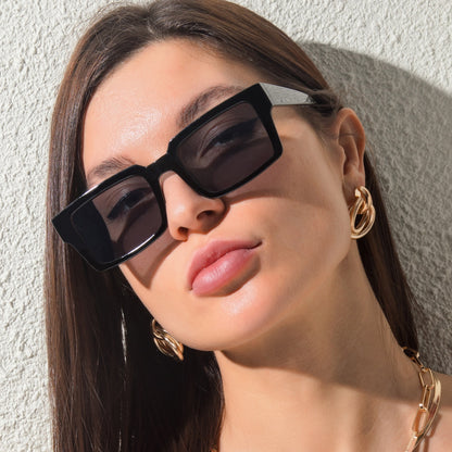 Neue Retro-Box-Sonnenbrille für Männer und Frauen