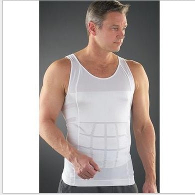 Men's Slim Tummy Belly Body Shaper Compression Trainer Vest Underwear Shapewear - BAGMODA