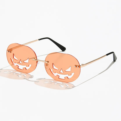 Gafas de sol con personalidad de calabaza para hombres y mujeres