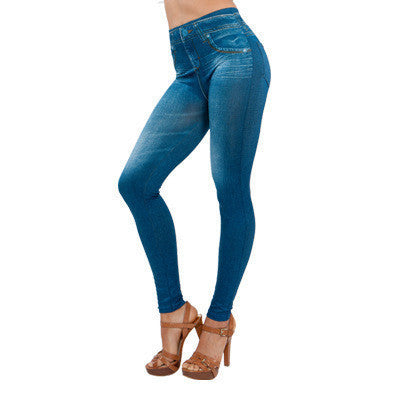Leggings de invierno para mujer, pantalones vaqueros