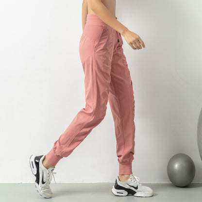 Pantalones deportivos de fitness adelgazantes antiarrugas para mujer, leggings holgados