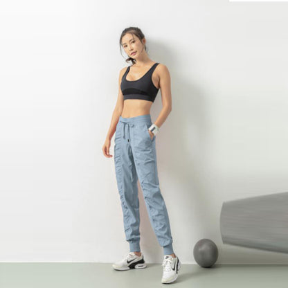 Pantalones deportivos de fitness adelgazantes antiarrugas para mujer, leggings holgados