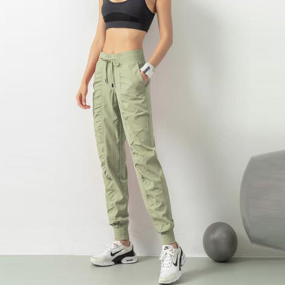 Pantalones deportivos de fitness adelgazantes antiarrugas para mujer, leggings holgados