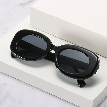 Sonnenbrille Damen Oval Mode Einfache Sonnenbrille
