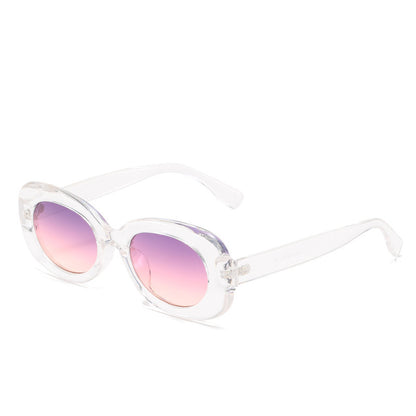 Sonnenbrille Damen Oval Mode Einfache Sonnenbrille